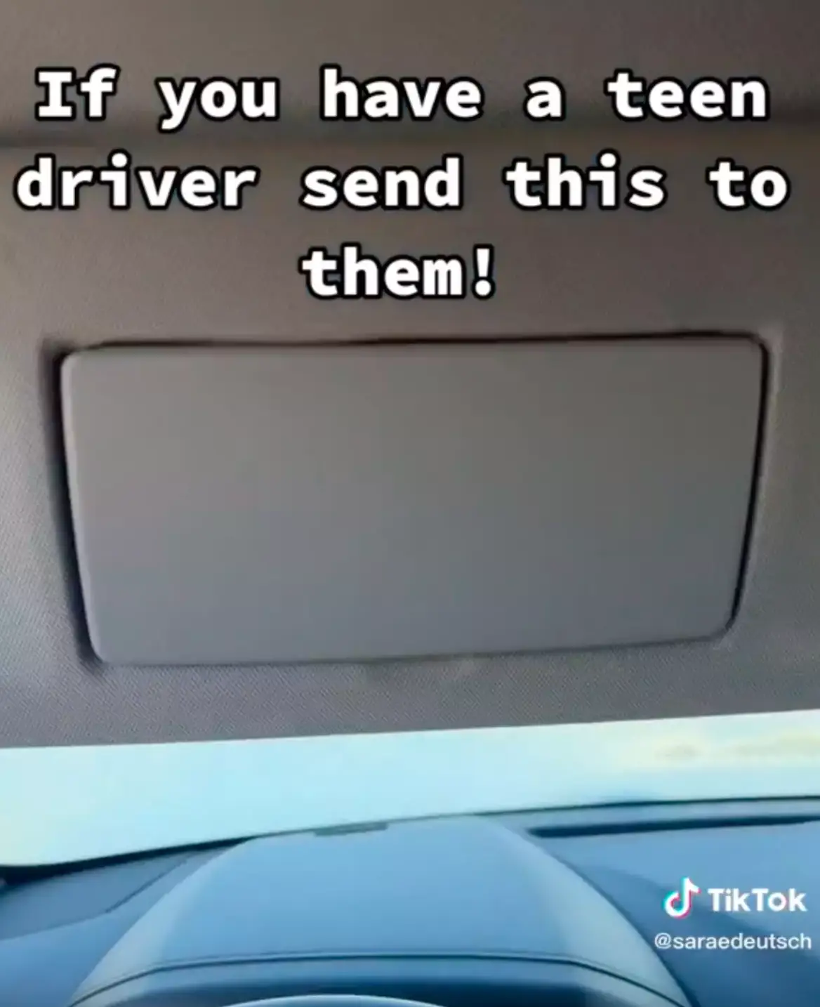 Sara explained the simplicity behind the car hack (TikTok/@saraedeutsch)