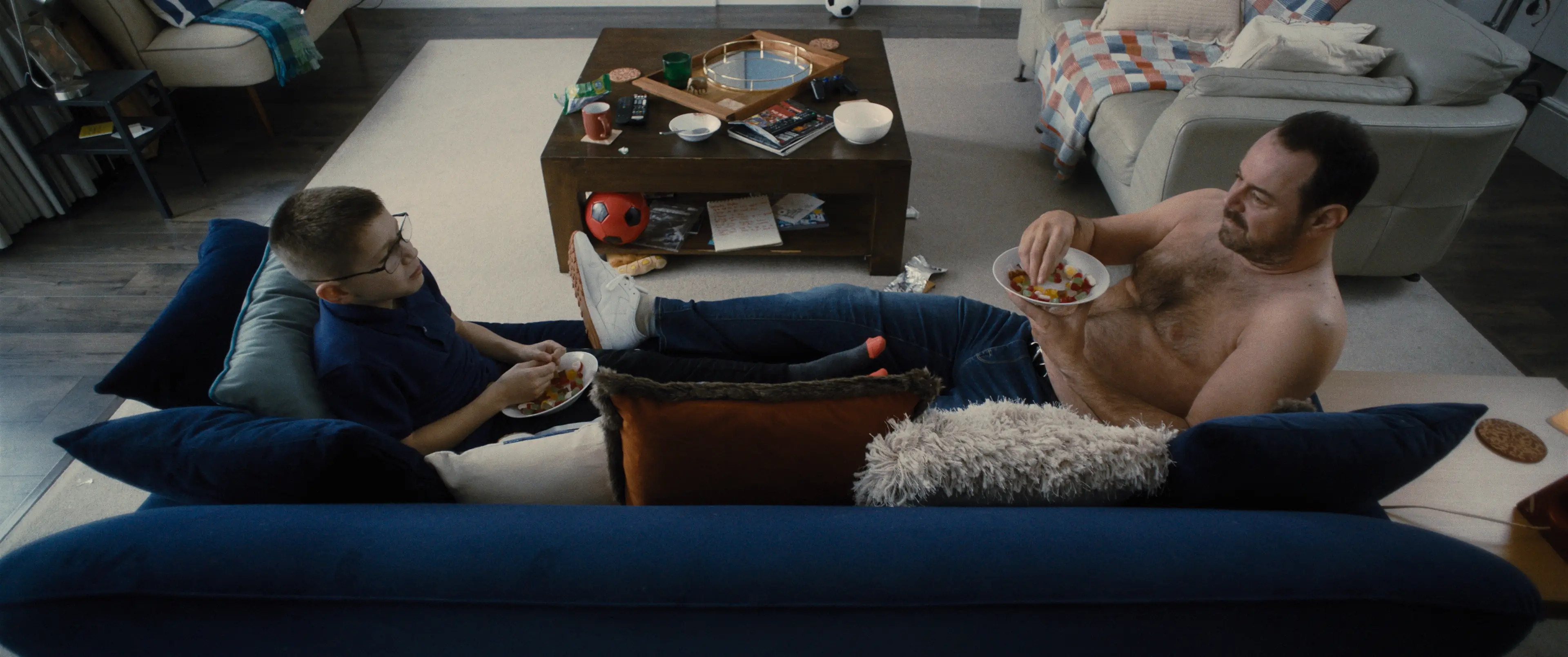 Danny and Arty improvised a whole scene together in the film. (True Brit Entertainment)