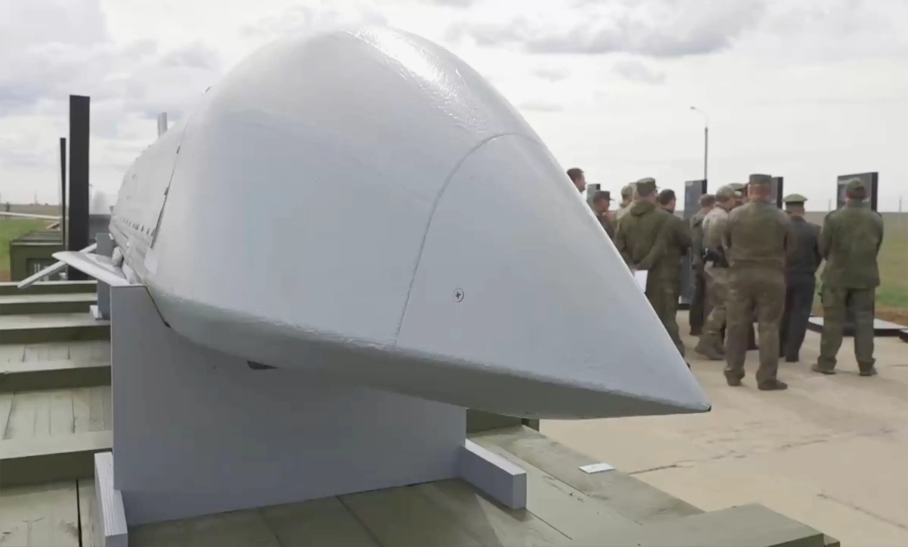 The 'new cruise missile' was on display at the Kapustin Yar test site (East2West)