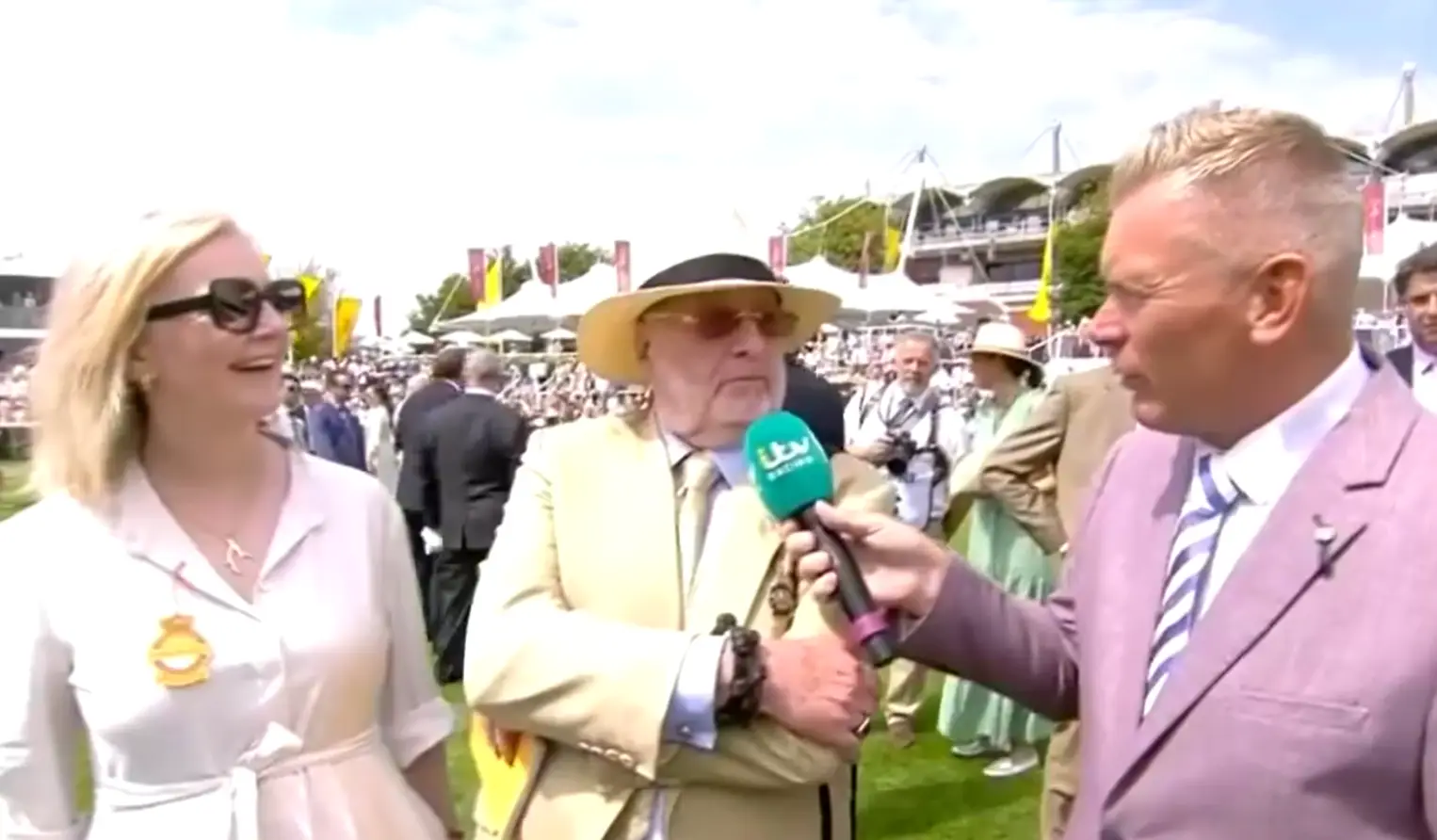 She just sort of stood there with an open-mouthed grin like she was on standby mode. (ITV)