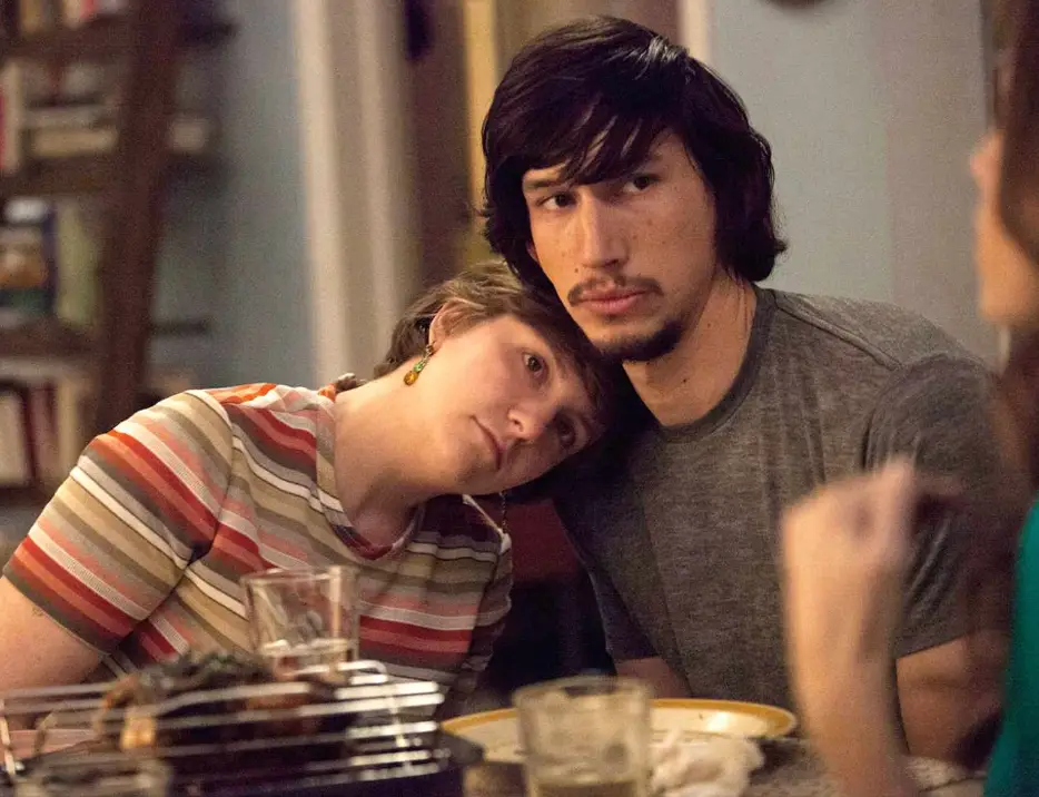 Dunham and Driver in Girls, which ran for six seasons between 2012 and 2017. (HBO)