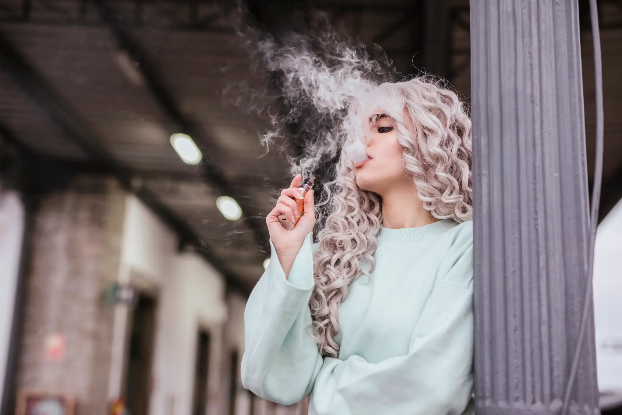 A doctor warned that vaping while young could have a serious impact on your developing brain (Getty Stock Photo)