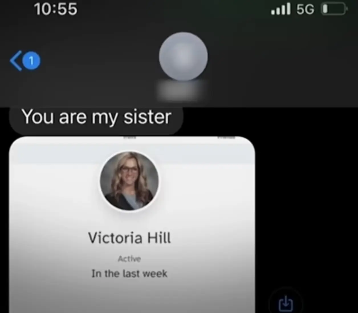 She discovered she was half-siblings with her high school boyfriend after taking a DNA test.