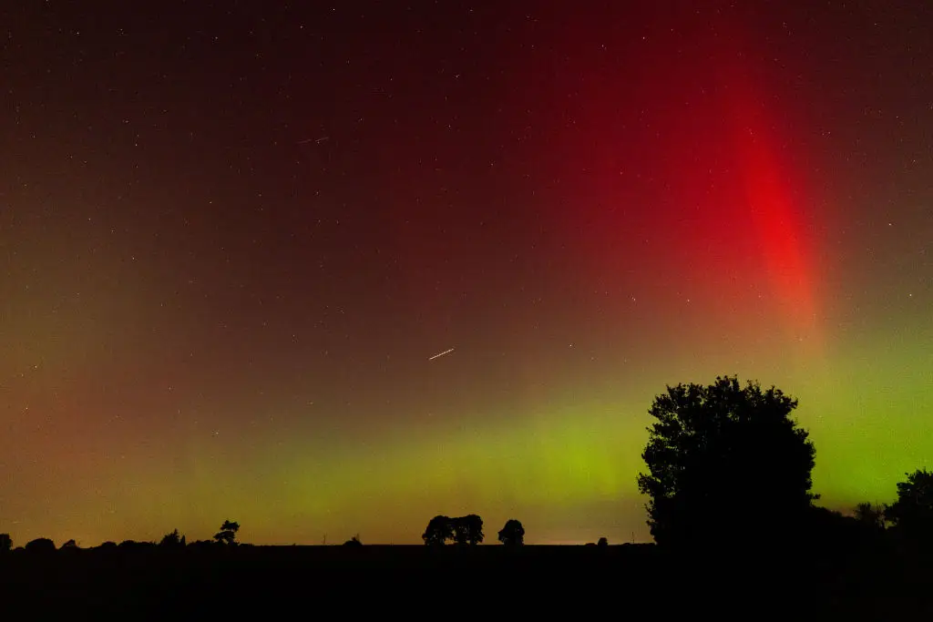 The Northern Lights in Suffolk. (George Mattock/Getty Images)