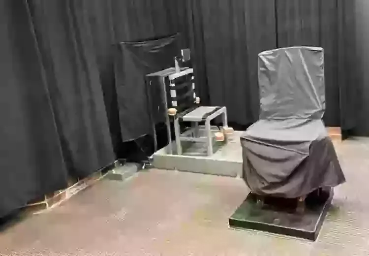 The prison room where death row inmate Brad Sigmon was executed by firing squad (South Carolina Department of Corrections)