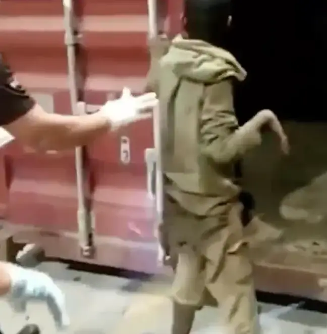 Fahim spent a whopping six days trapped inside the container.