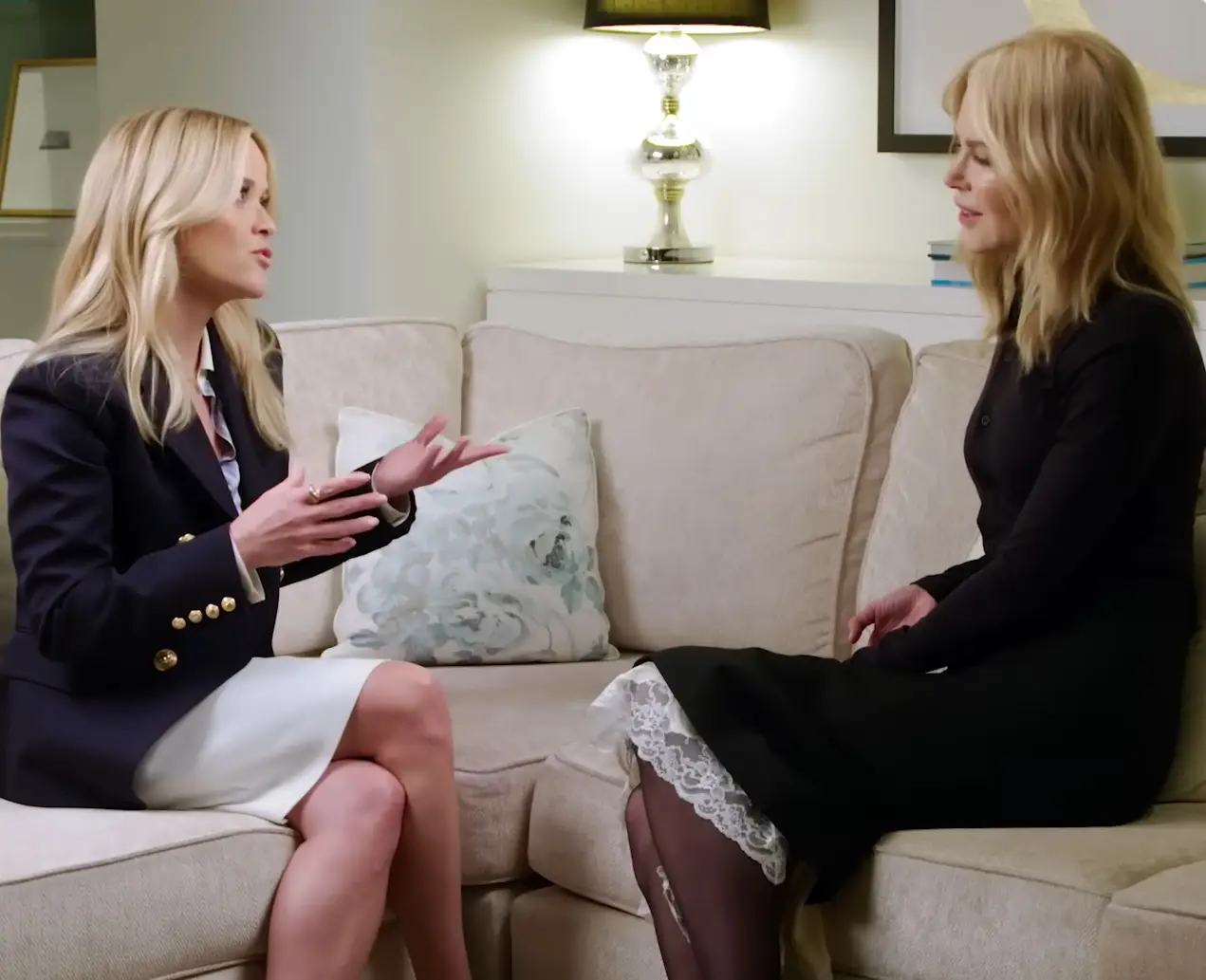 Reese Witherspoon and Nicole Kidman discussed the Legally Blonde star's name. (Vanity Fair/YouTube)
