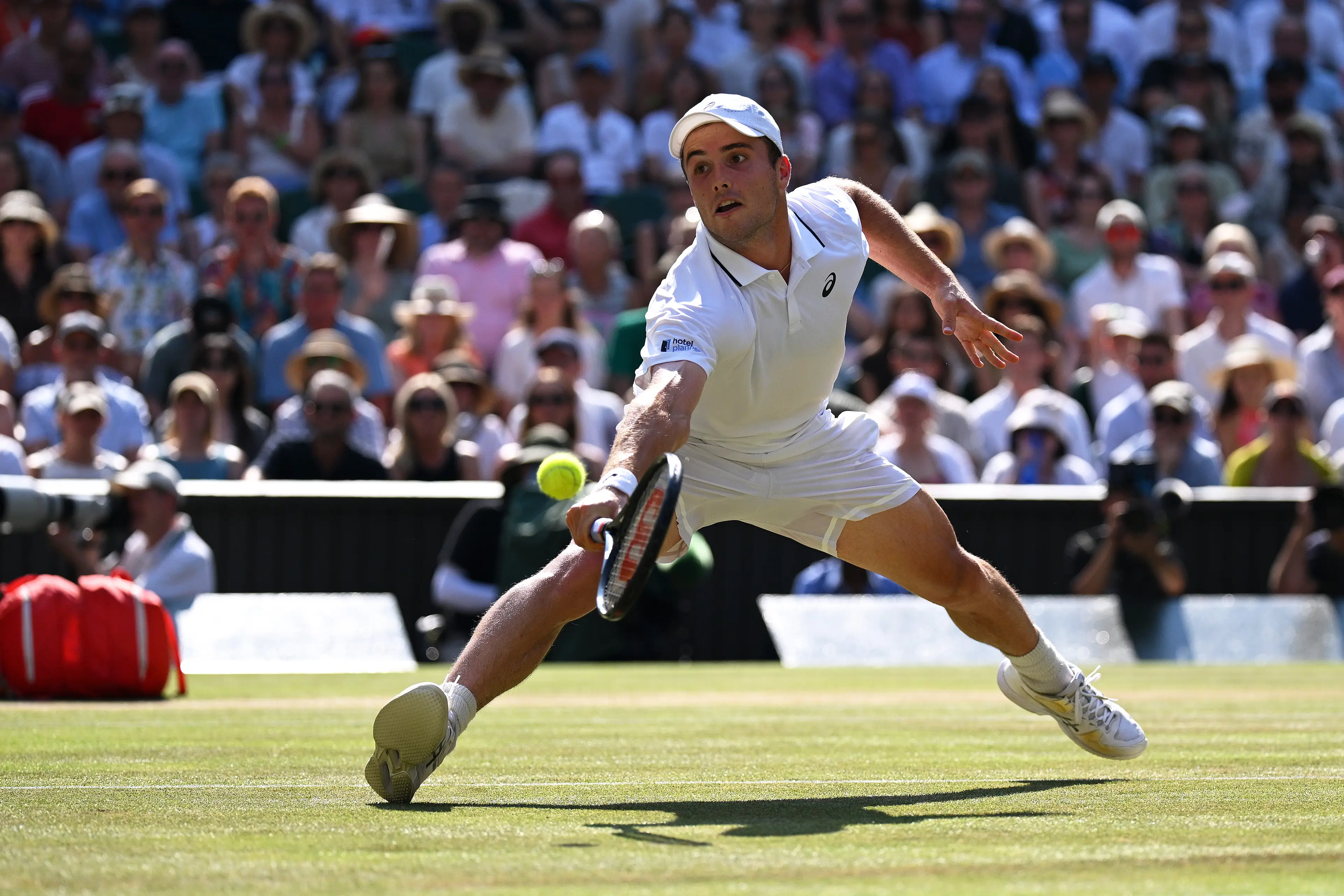 Arthur Fery shocked the world by defeating Flavio Cobolli in the Wimbledon quarter-final this week (Matthias Hangst/Getty Images)