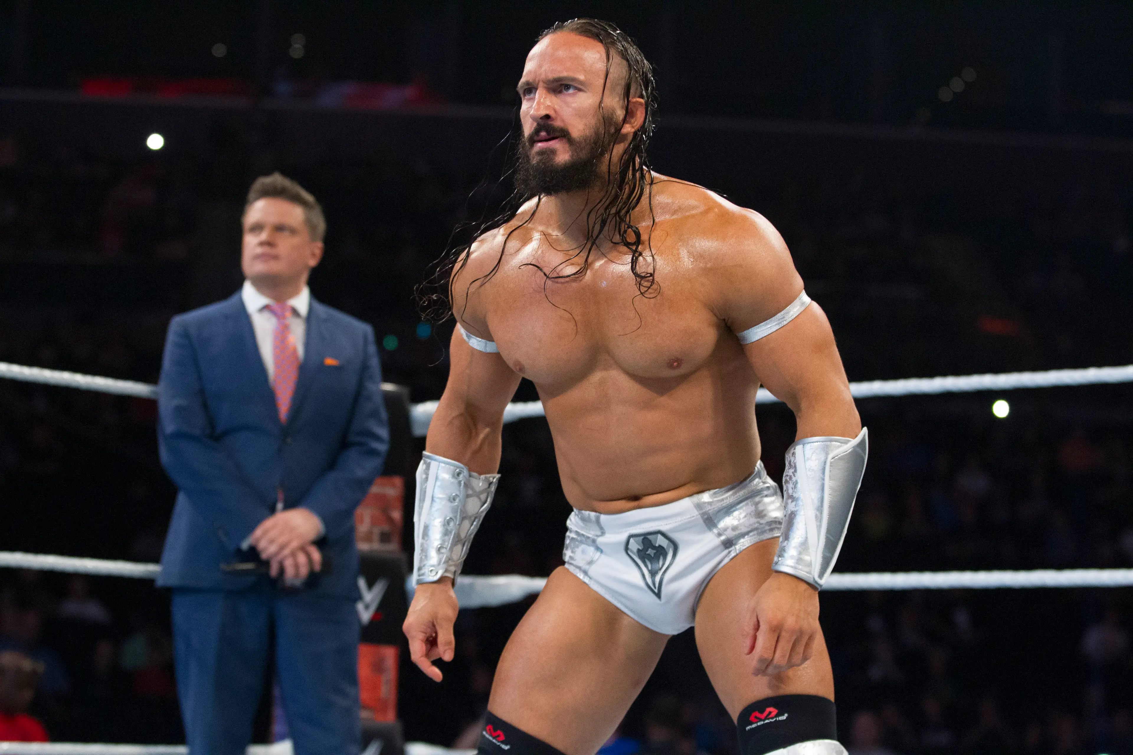 The wrestling star, pictured in 2017, passed away last month (John Giamundo/WWE via Getty Images)