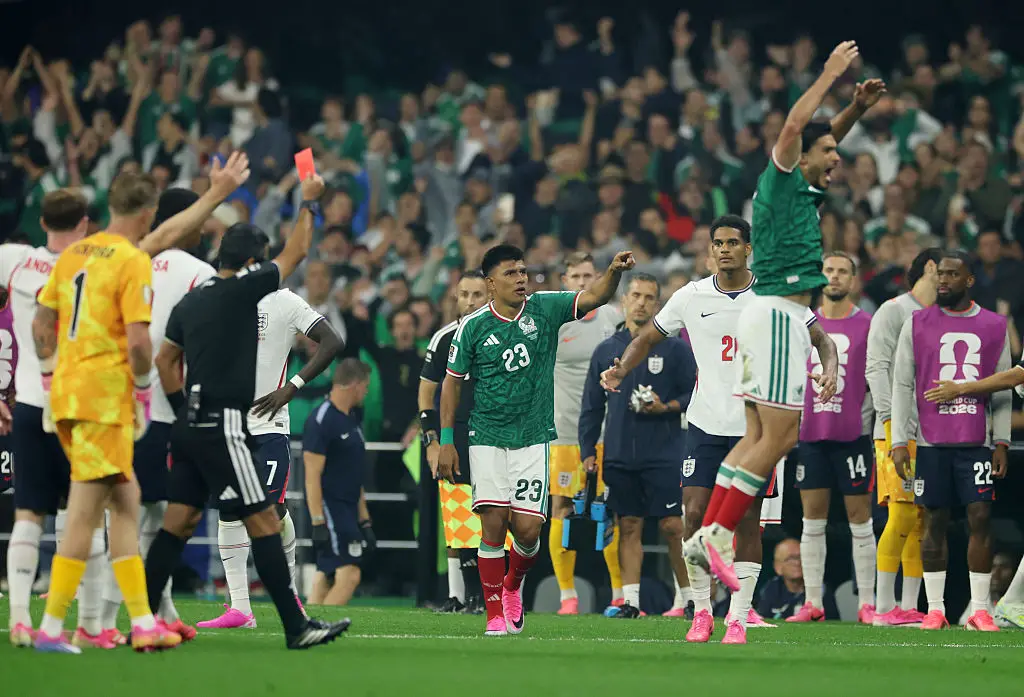 That Jarell Quansah got a red card is not in doubt, whether England could get that red card suspended is (Richard Pelham/Getty Images)