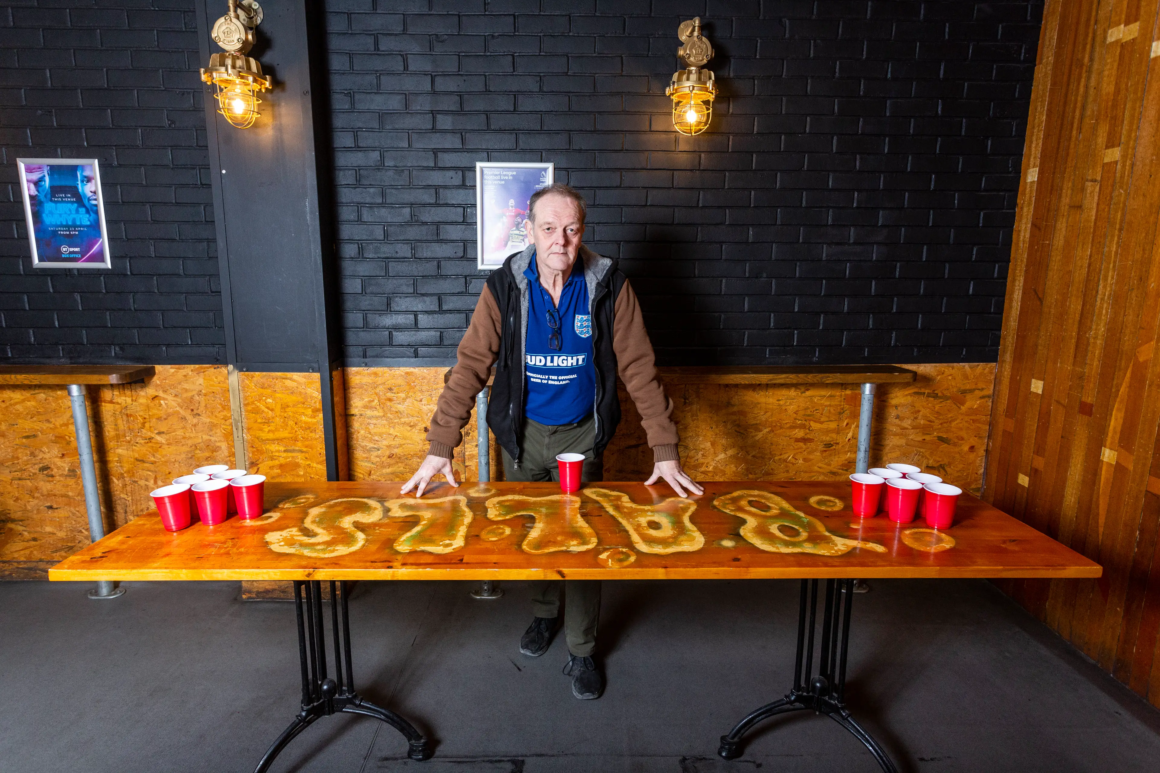 Ian Snowball runs the bar with his son Adam.