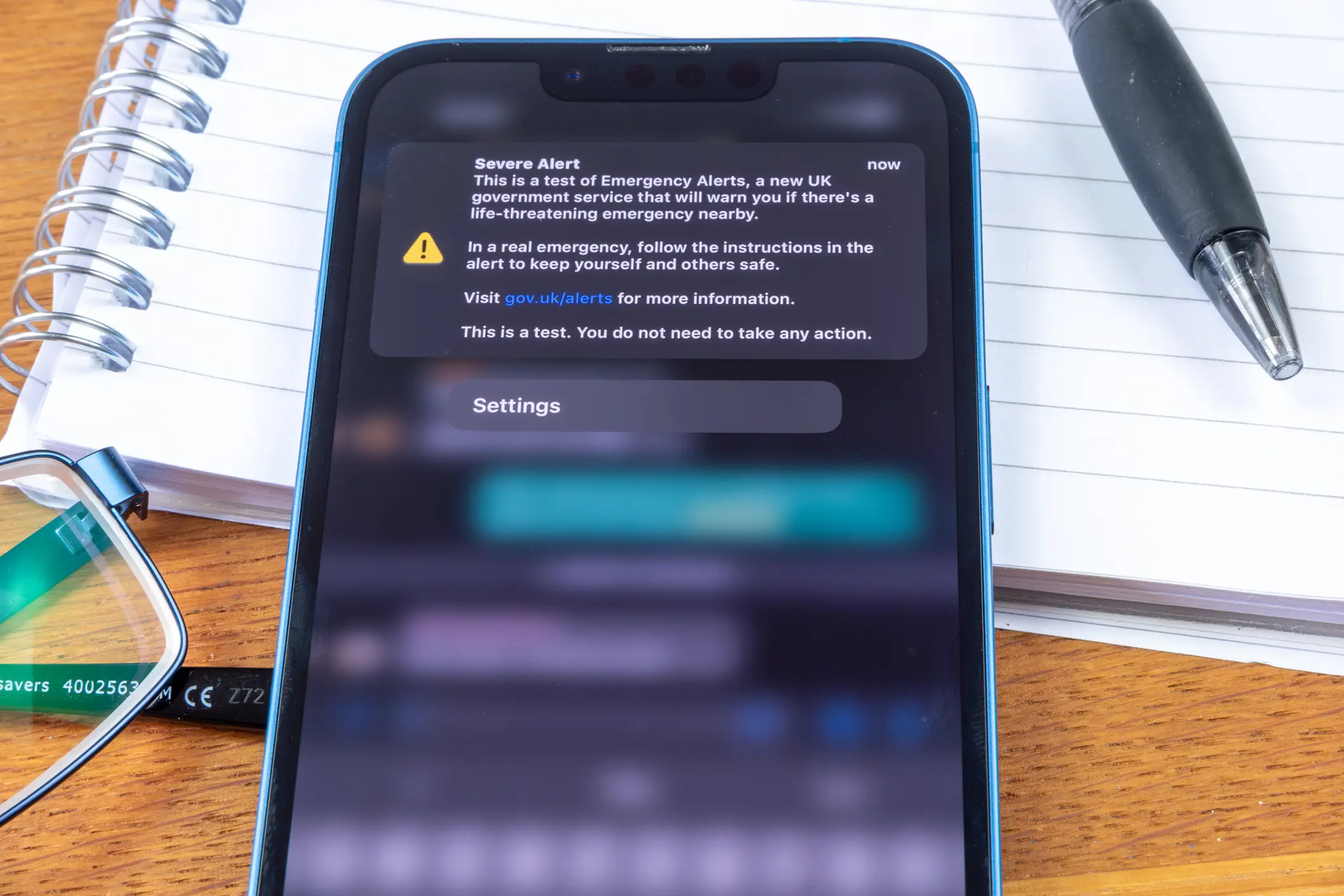 The UK government's test-ran their emergency alerts today (Getty stock images)