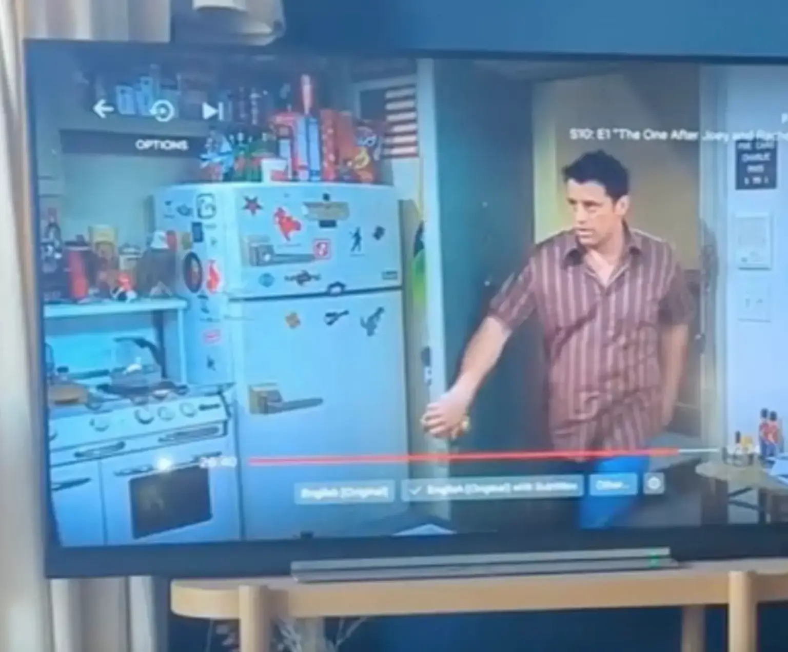 Watching the show on a wide screen reveals errors the crew thought would be removed by its original 4:3 formatting.