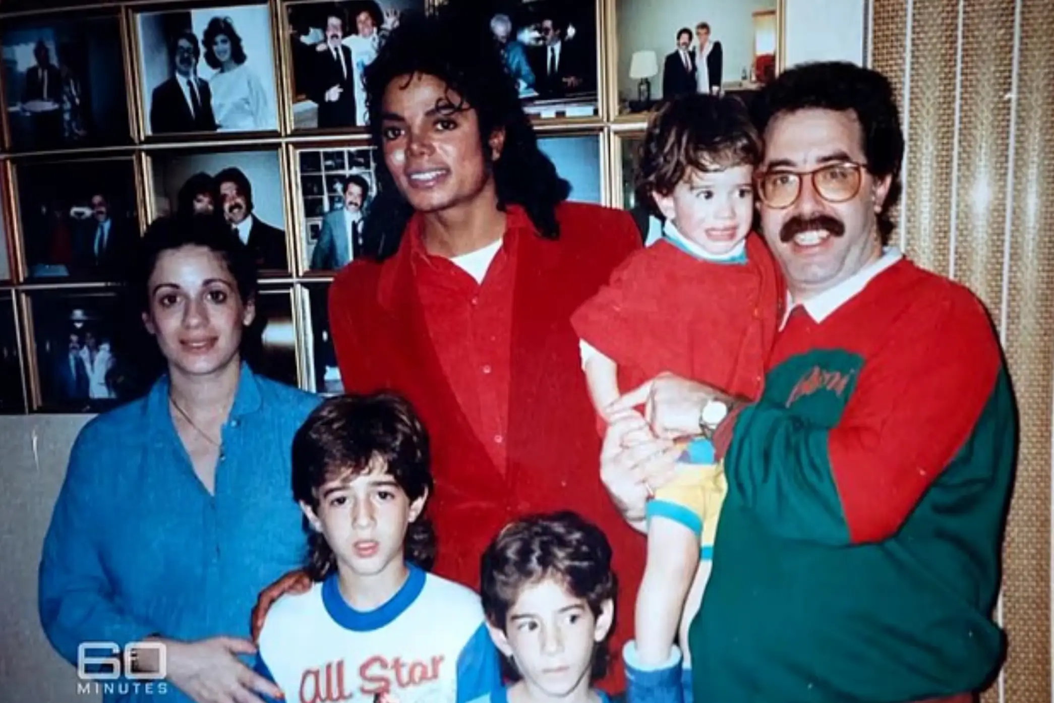 The Cascio family pictured with Michael Jackson (60 Minutes)