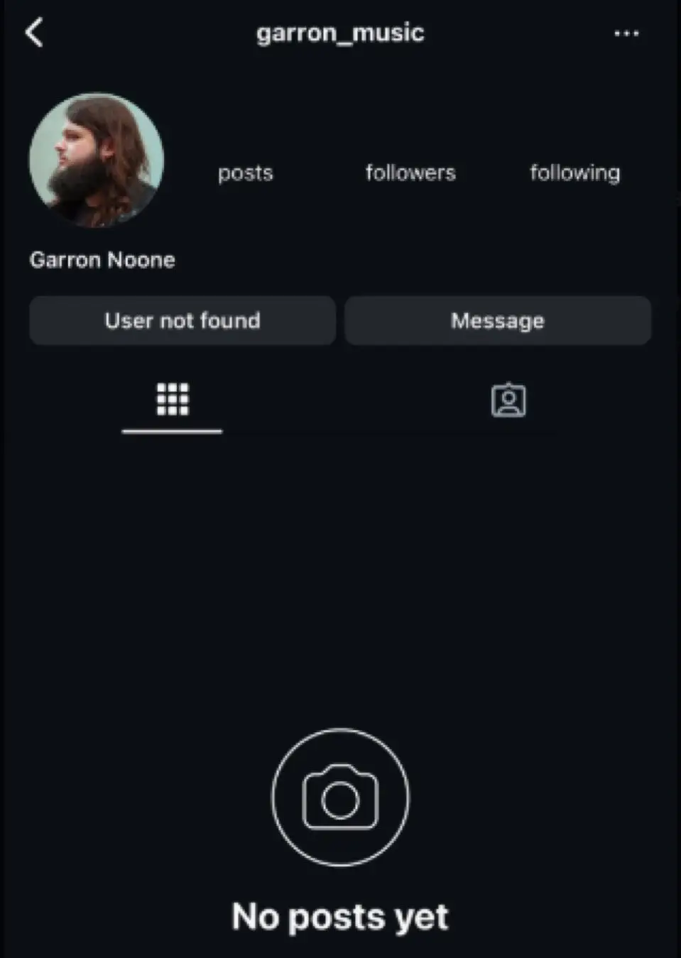 Noone's Instagram has been deactivated