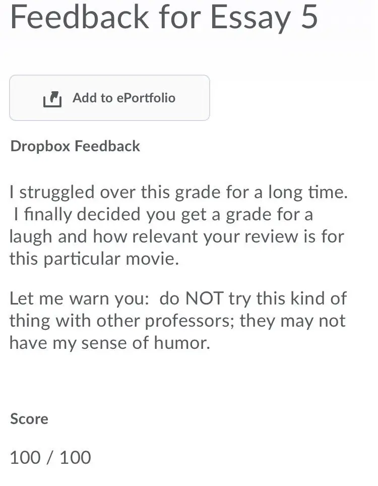 Her professor couldn't help but be amused - however, not all teachers were as supportive of her pushing her luck (X/@alligarrett10)