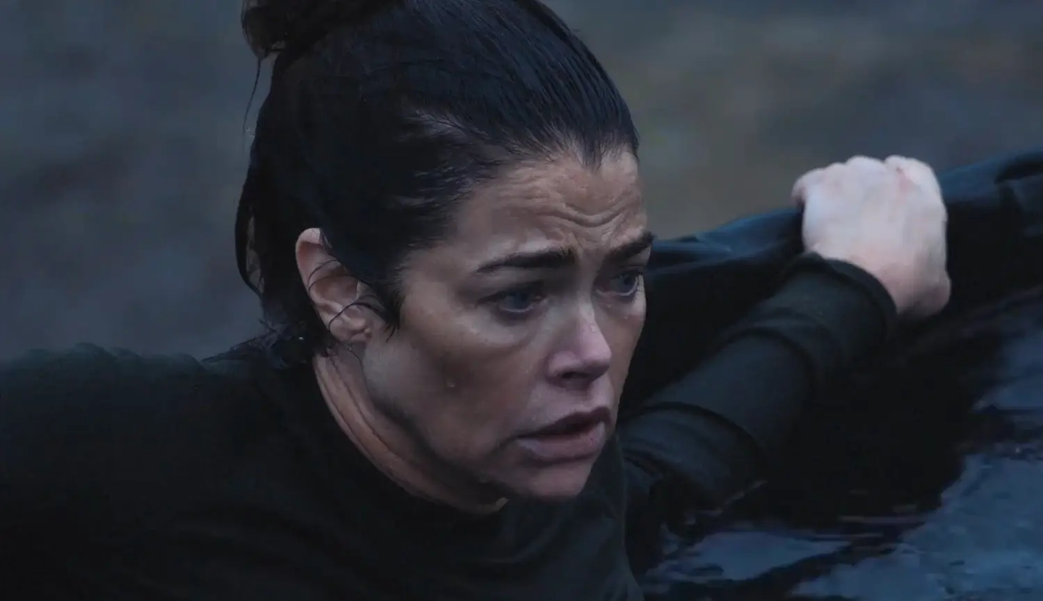 Denise Richards claims she 'ruptured' both her breast implants while filming the gruelling reality show (Fox)