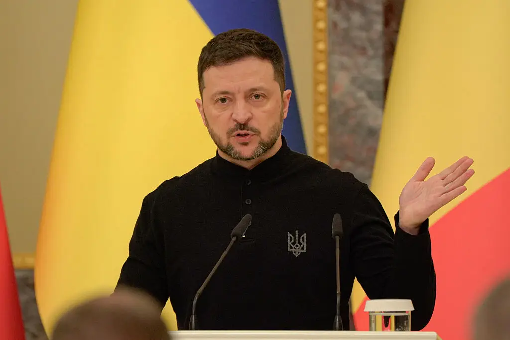 Ukrainian President Volodymyr Zelenskyy has issued a request to Donald Trump (Ihor Kuznietsov/Novyny LIVE/Global Images Ukraine via Getty Images)