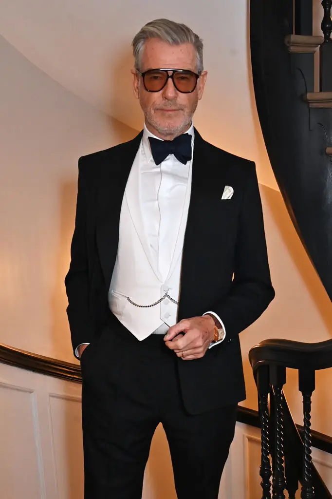 Pierce Brosnan attends BAFTA Filmmakers Dinner. (Photo by Dave Benett/Getty Images for dunhill)