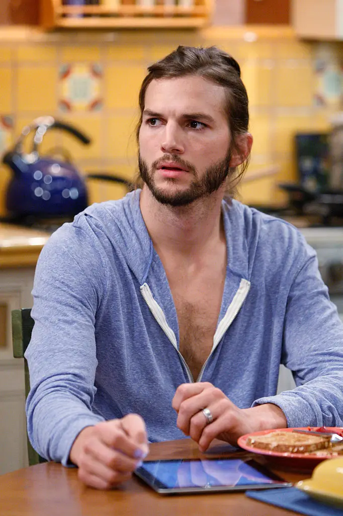 Kutcher insists that he does shower (Sonja Flemming/CBS via Getty Images)