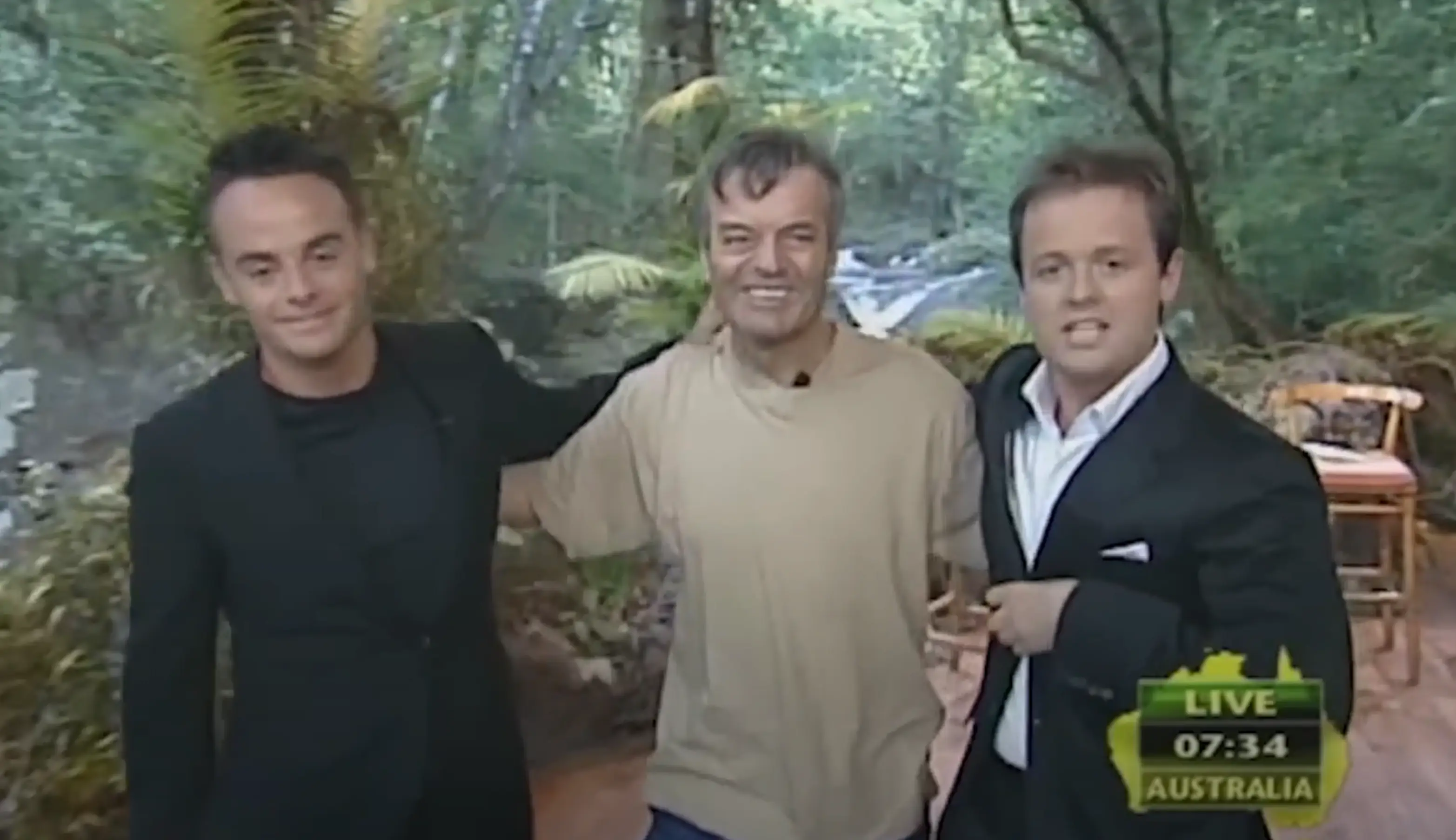 Blackburn with a very young Ant and Dec in 2003 (ITV)