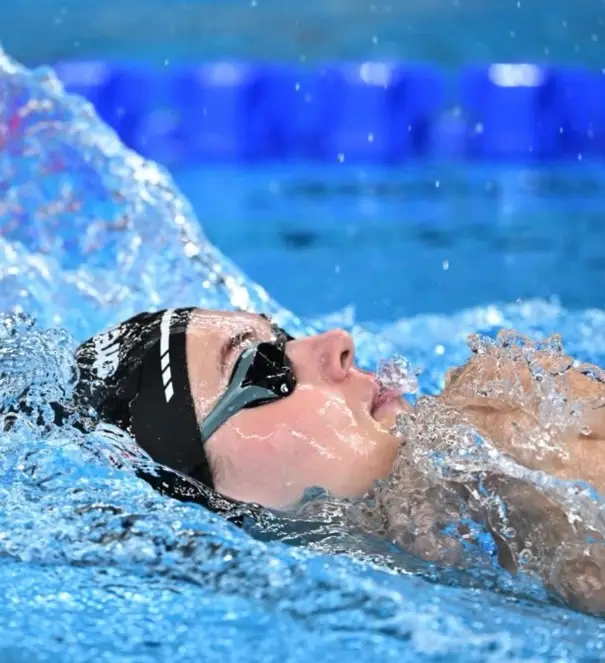 Tamara Potocka was carried away on a stretcher. (Sebastien Bozon/Getty)