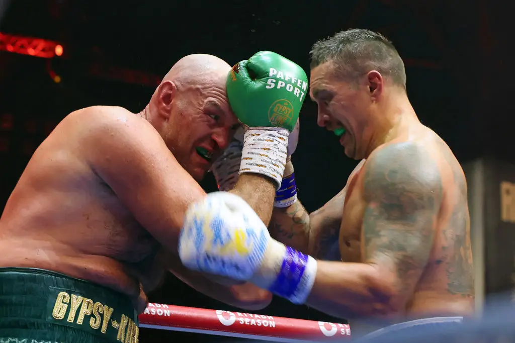 Fury v Usyk is set to be unmissable... but don't stream it illegally (FAYEZ NURELDINE/AFP via Getty Images)