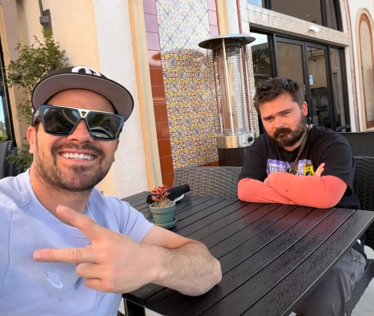 Lloyd and Logan earlier this year (Instagram)
