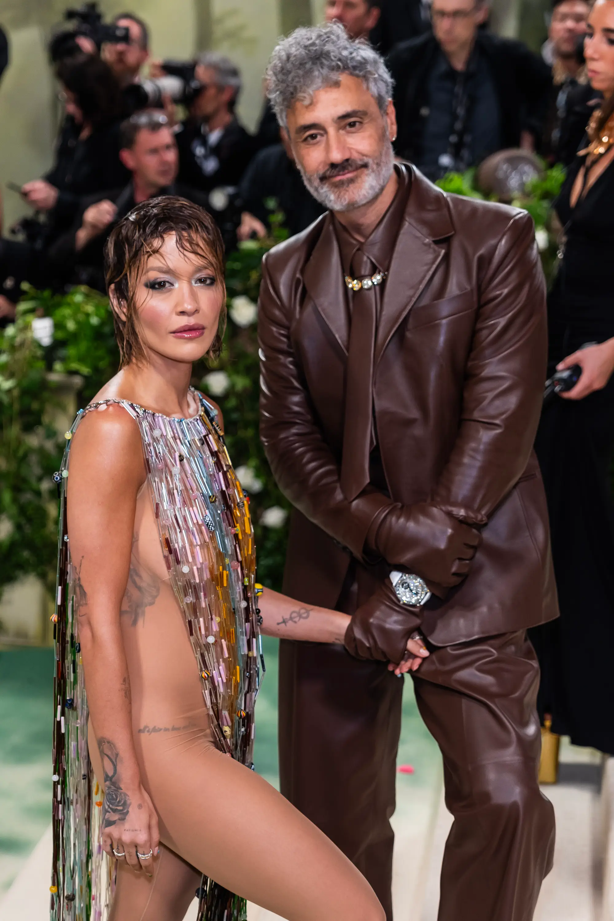 Rita Ora and Taika Waititi at the Met Gala (Gotham/Getty Images)