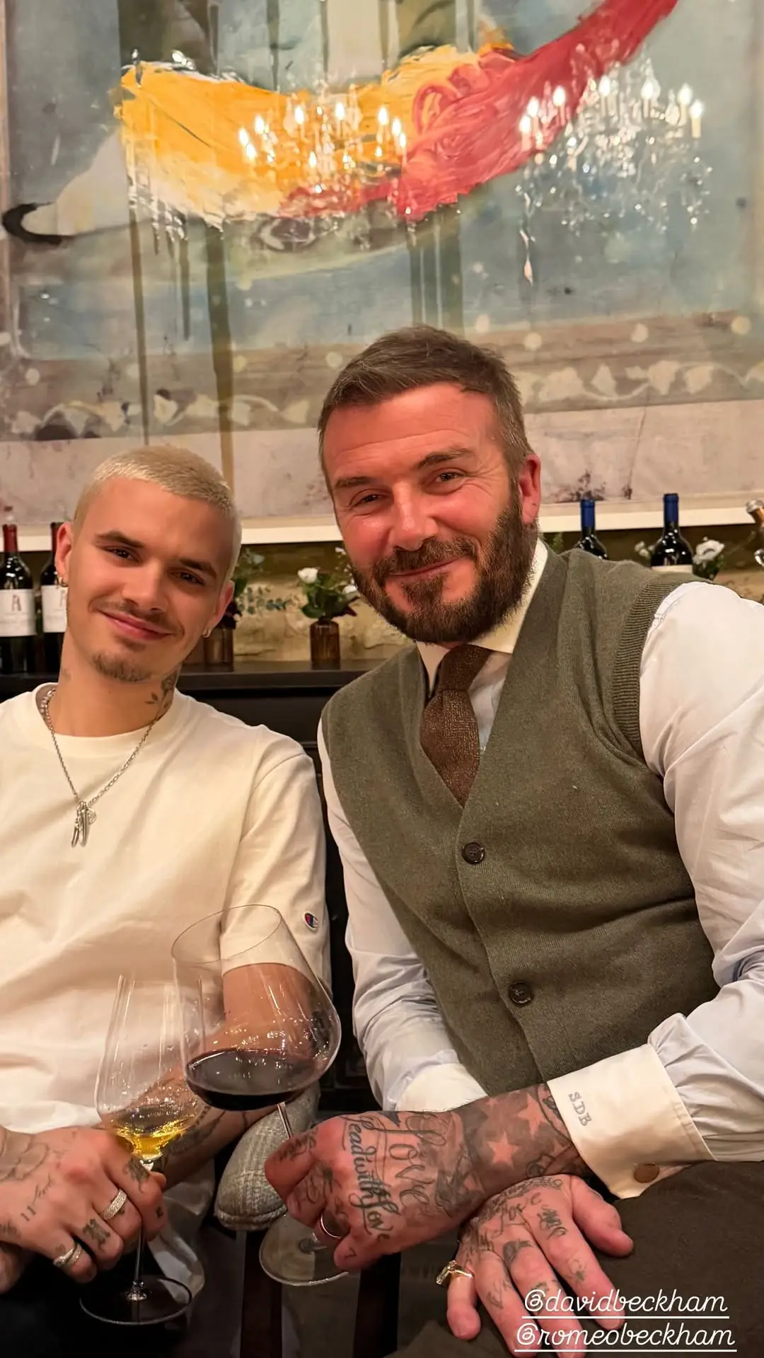 David says being a father is the 'greatest gift' (Instagram/@victoriabeckham)