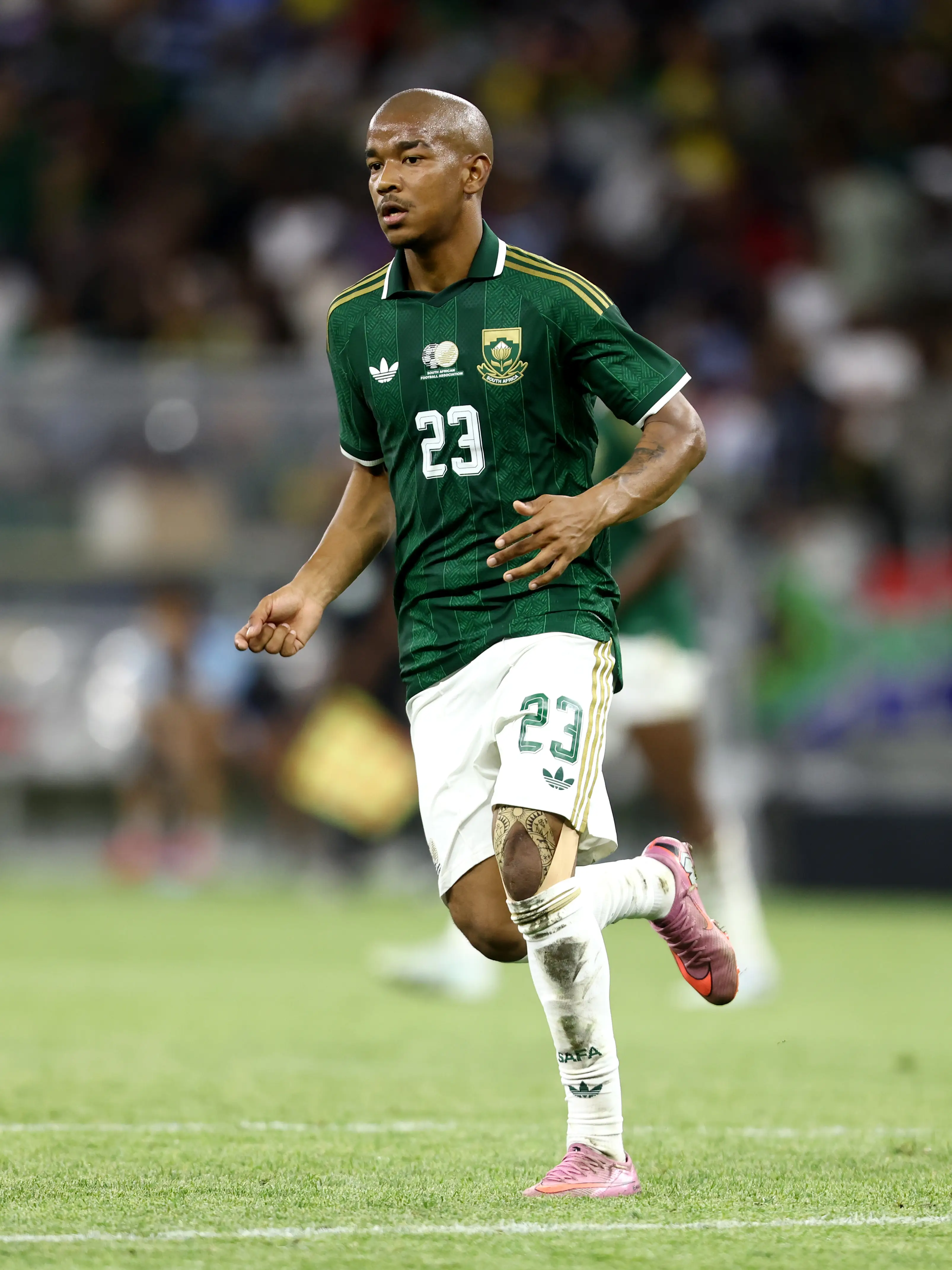 Jayden Adams has passed away at the age of 25, just over a week after South Africa's final World Cup game (EJ Langer/Soccrates/Getty Images)