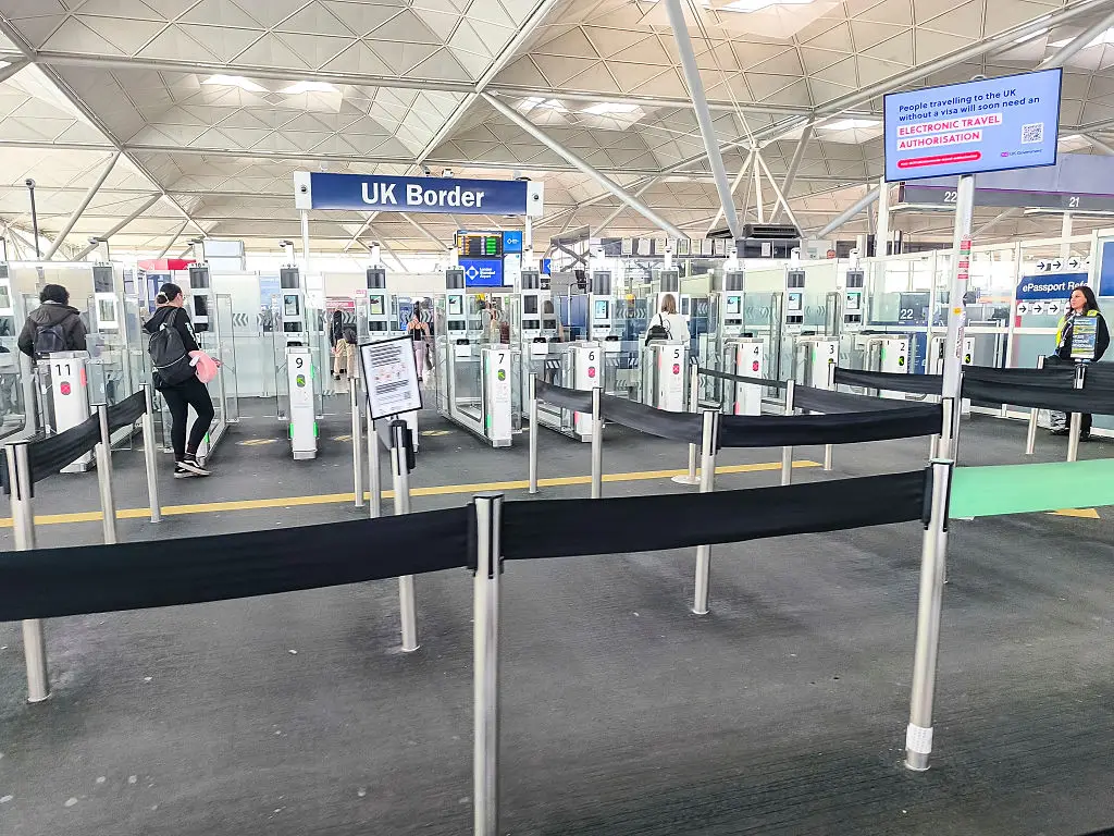 The eGates at UK airports are being converted to get you through sooner (Nicolas Economou/NurPhoto via Getty Images)