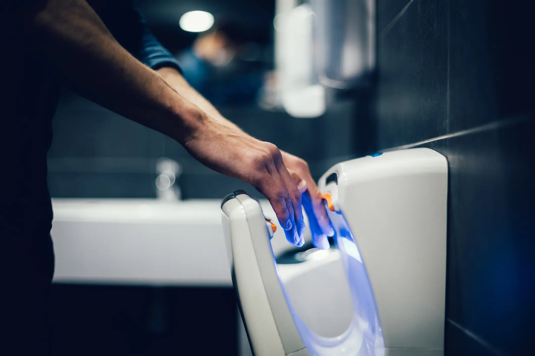 This might not be the best way to dry your hands in public (Getty Stock Image)