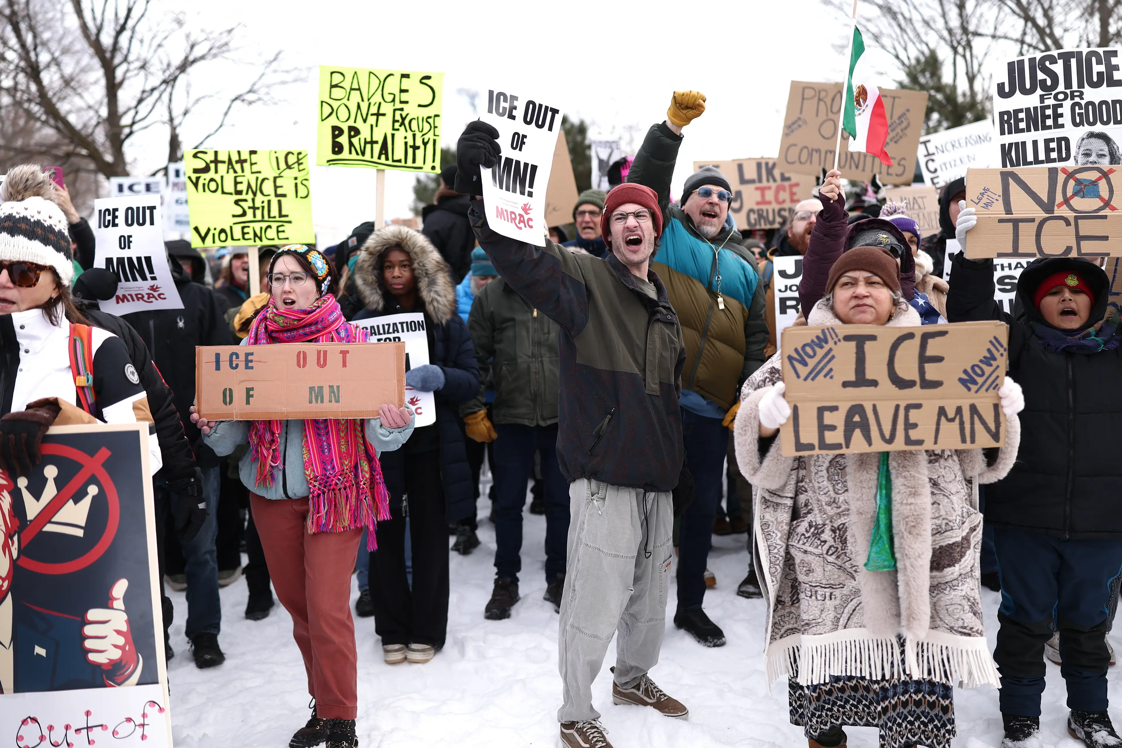 The deadly incident in Minnesota has sparked mass protests in the US (CHARLY TRIBALLEAU / AFP via Getty Images)