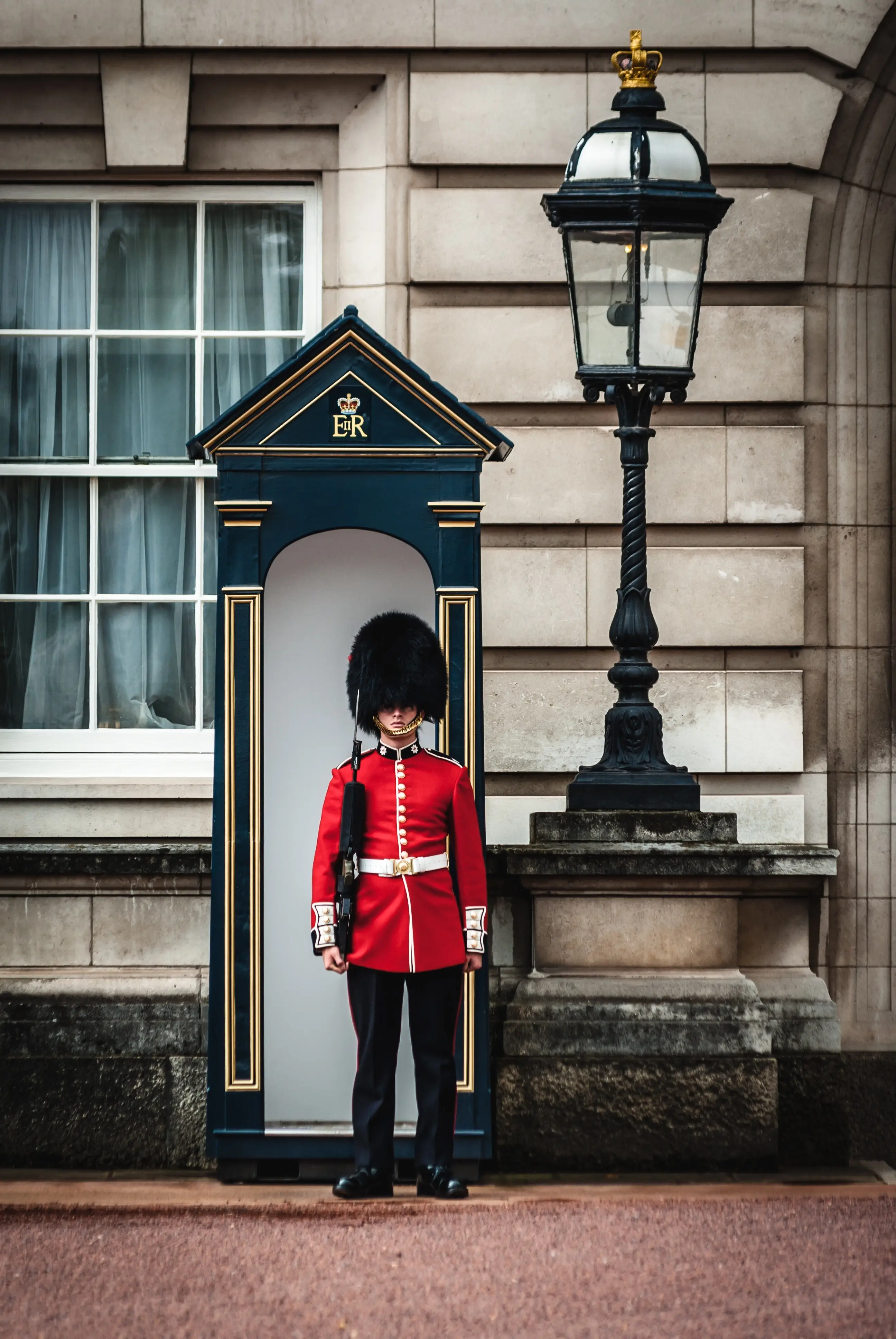 The British guards will stand for long periods of time.