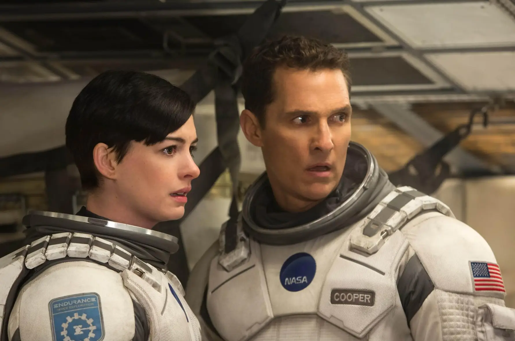 McConaughey and Hathaway put on five-star performances in the 2014 sci-fi flick (Paramount Pictures)