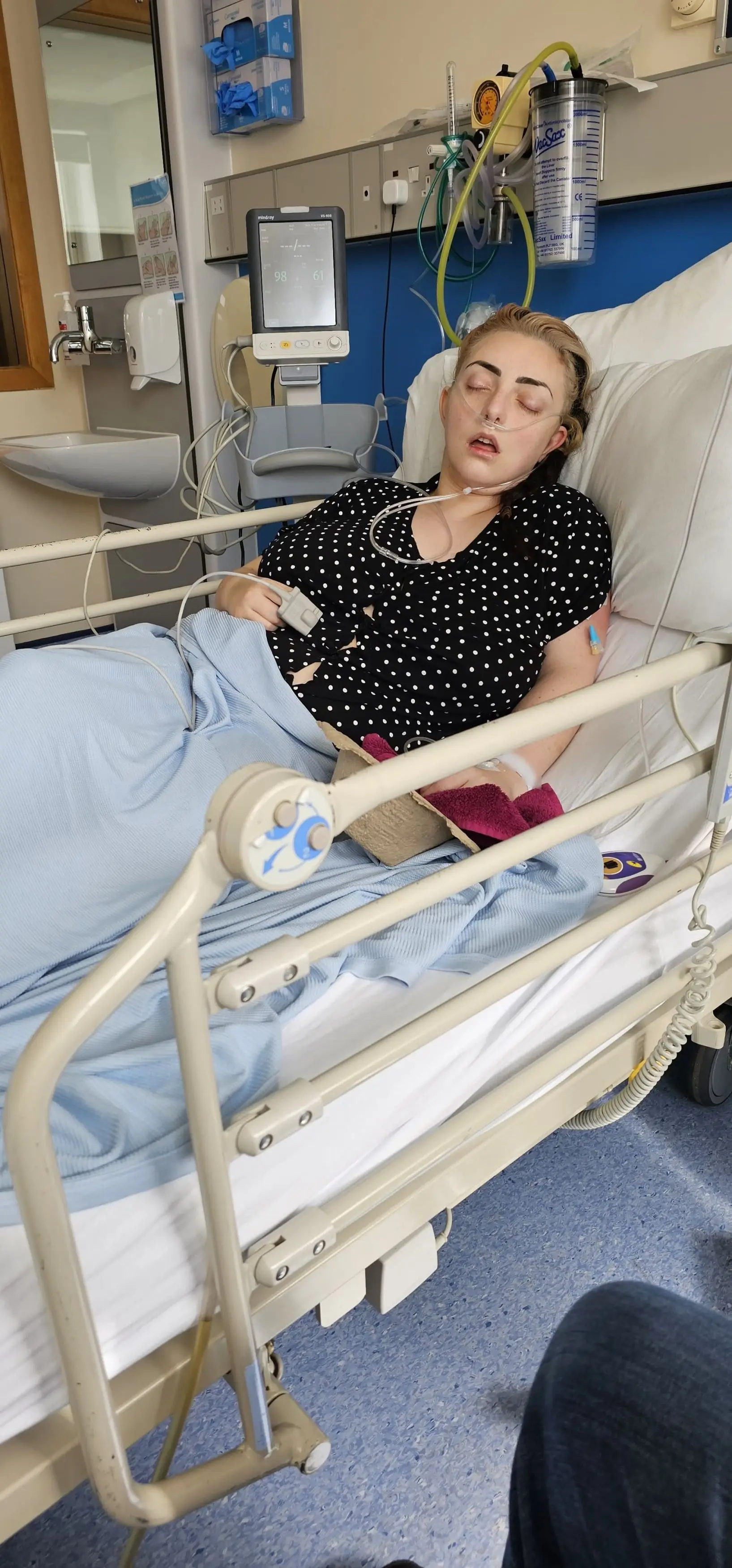 However, a complication means she is currently unable to smile (Kennedy)