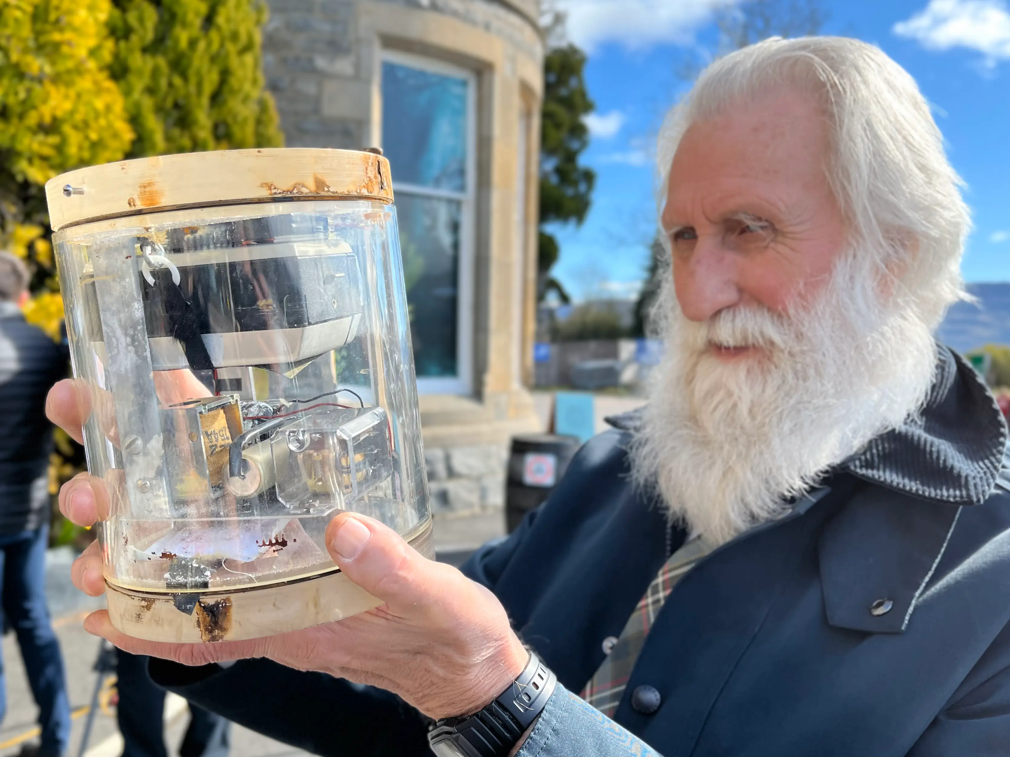Adrian Shine helped identify the camera. (National Oceanography Centre/PA Wire)