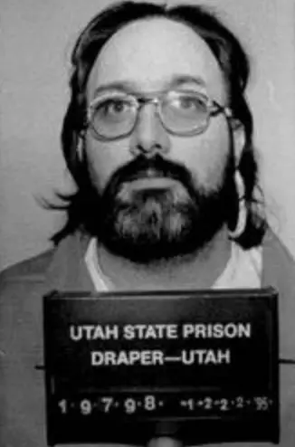 The 36-year-old child killer said he opted for the controversial method to 'inconvenience' the state of Utah (Utah State Department of Corrections)