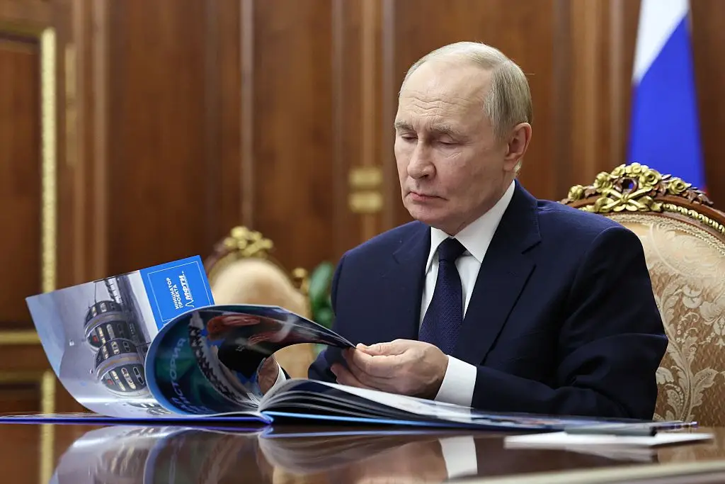 Vladimir Putin suggested there were 'no existing interception methods' for the Poseidon drones  (ALEXANDER KAZAKOV/POOL/AFP via Getty Images)