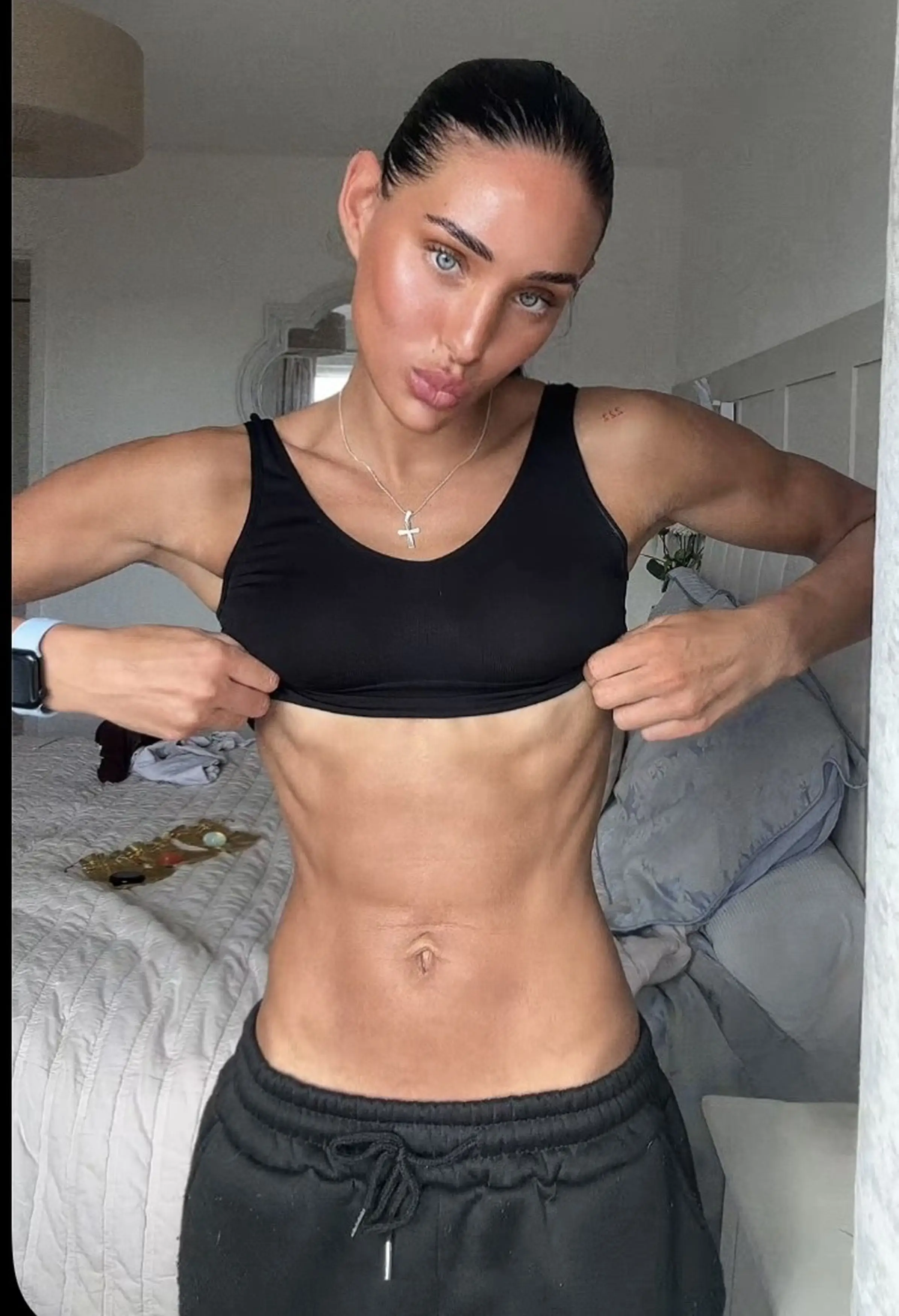She has now landed a modelling contract after bagging her 'revenge body' (Kennedy News and Media)