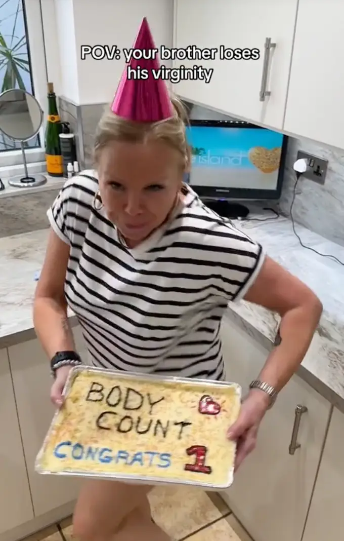 Even mum Lisa got involved in the shenanigans.