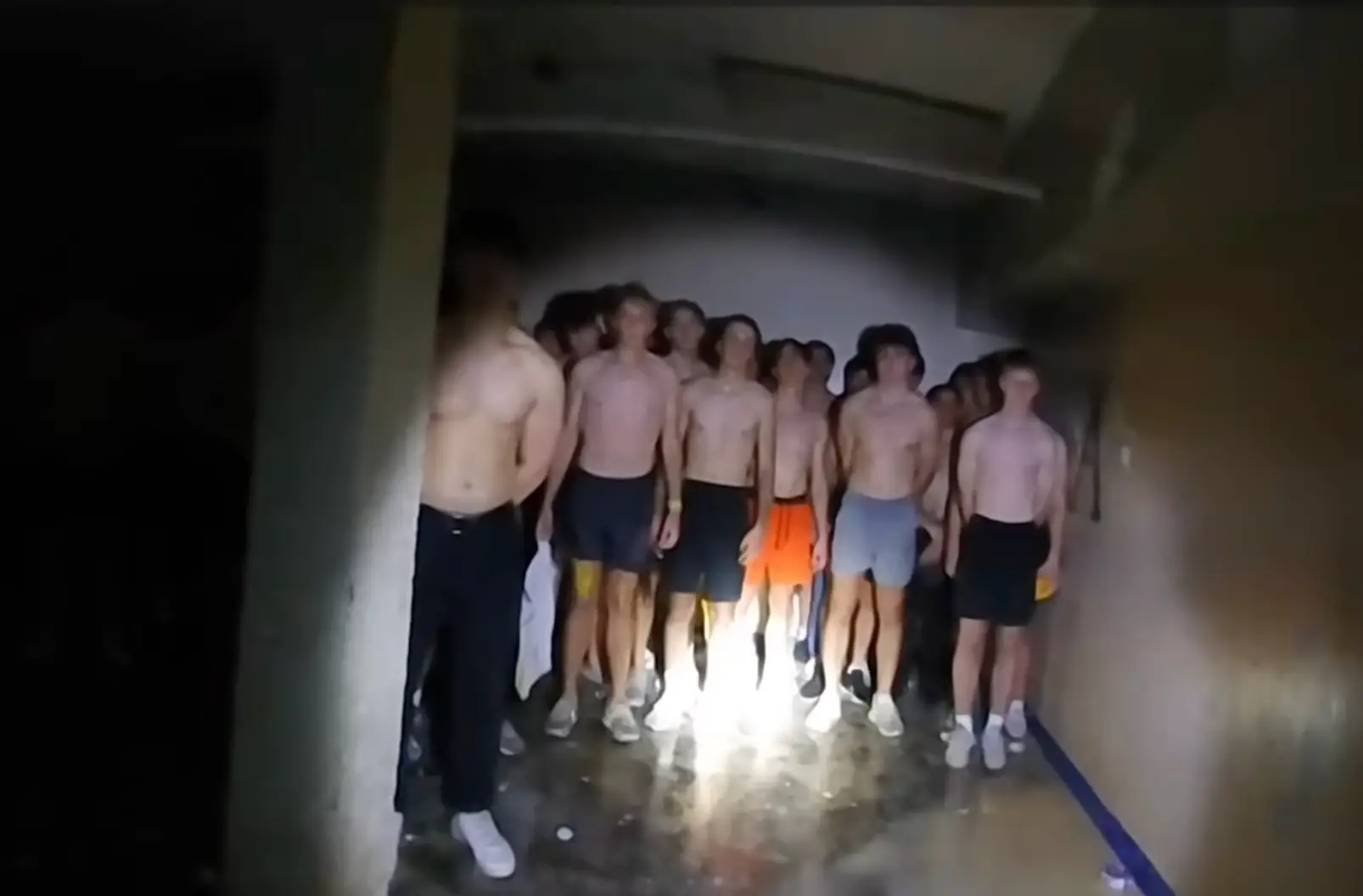 In 2024, police discovered 56 young ben blindfolded and shirtless in the basement of a frat house (Crimepiece)