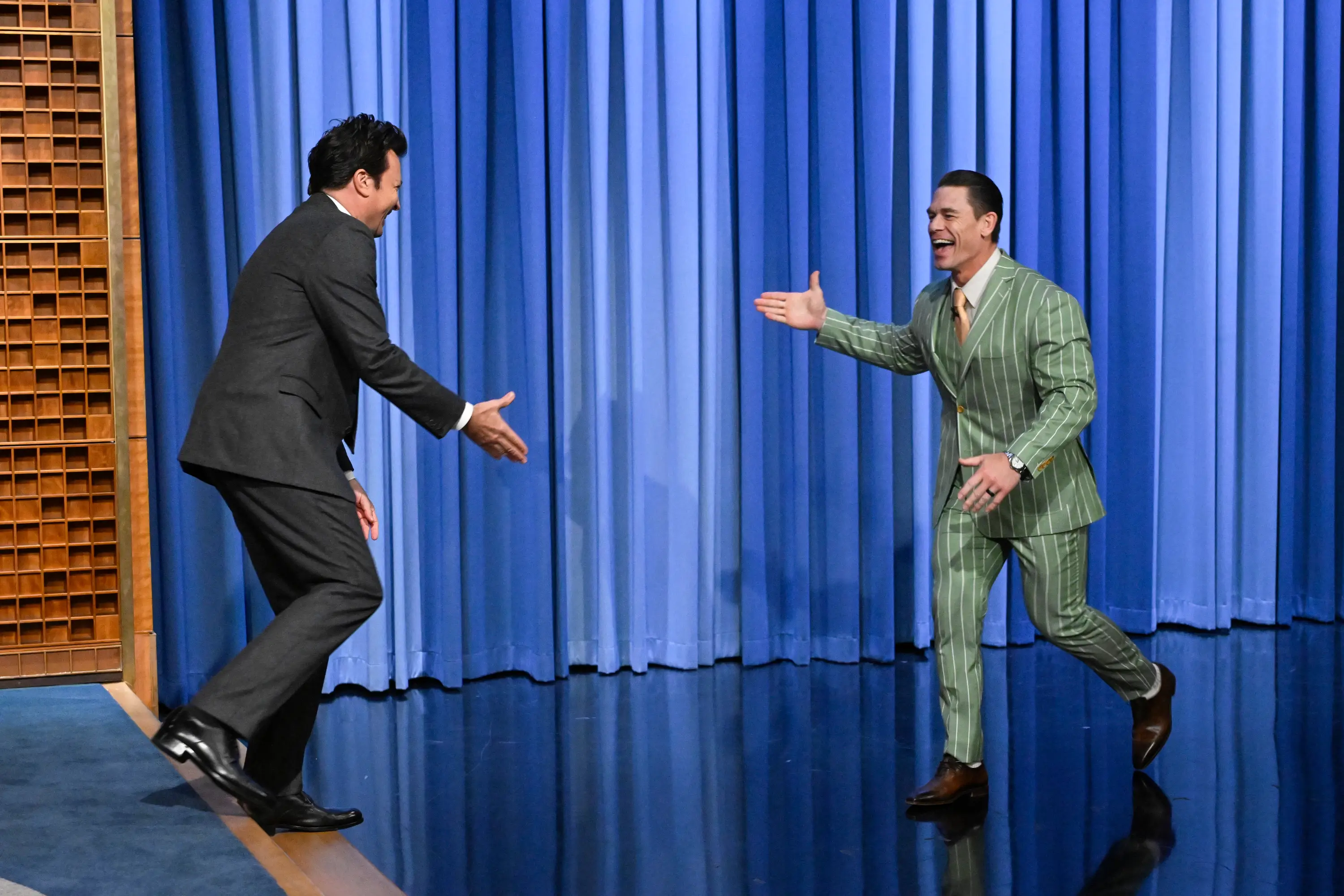 Cena's move in to the acting world has been a slow burner as he remains committed to the WWE as long as his body allows it (Todd Owyoung/NBC via Getty Images)