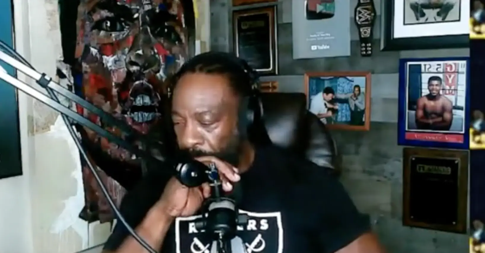 Booker T looked visibly upset at the news.