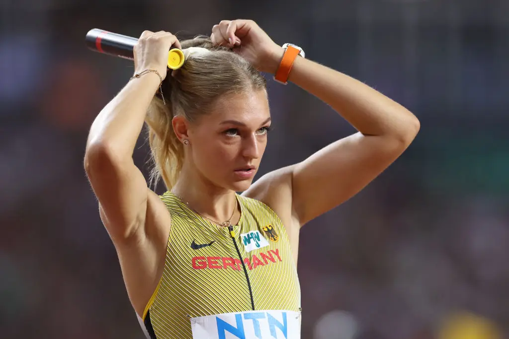 The move follows Bulmahn's complaints over being dropped from the mixed relay. (Christian Petersen/Getty Images for World Athletics)