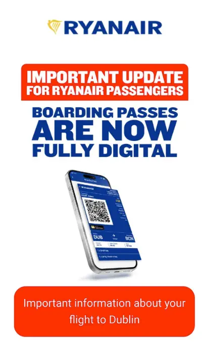 The email Ryanair is sending to customers (Facebook)