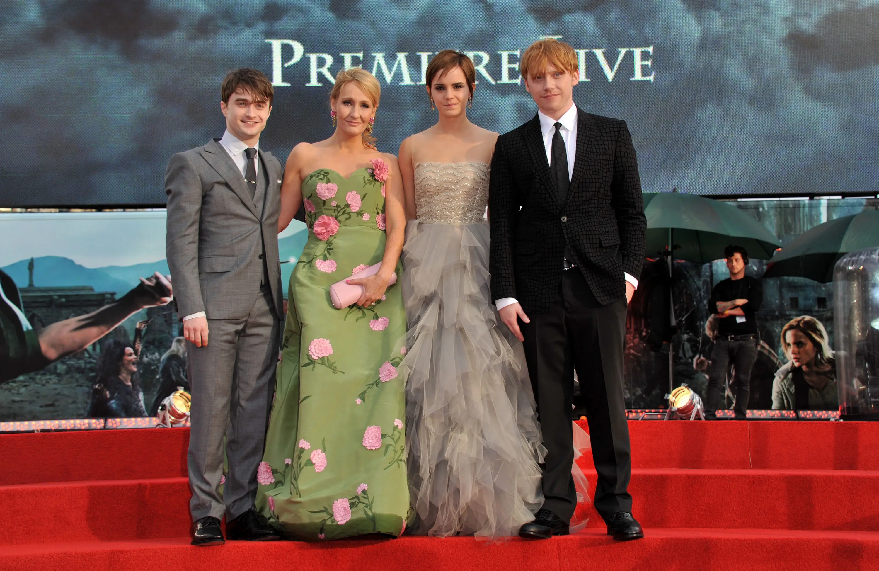 JK Rowling and the main Harry Potter trio no longer see eye-to-eye (Jon Furniss via Getty Images)