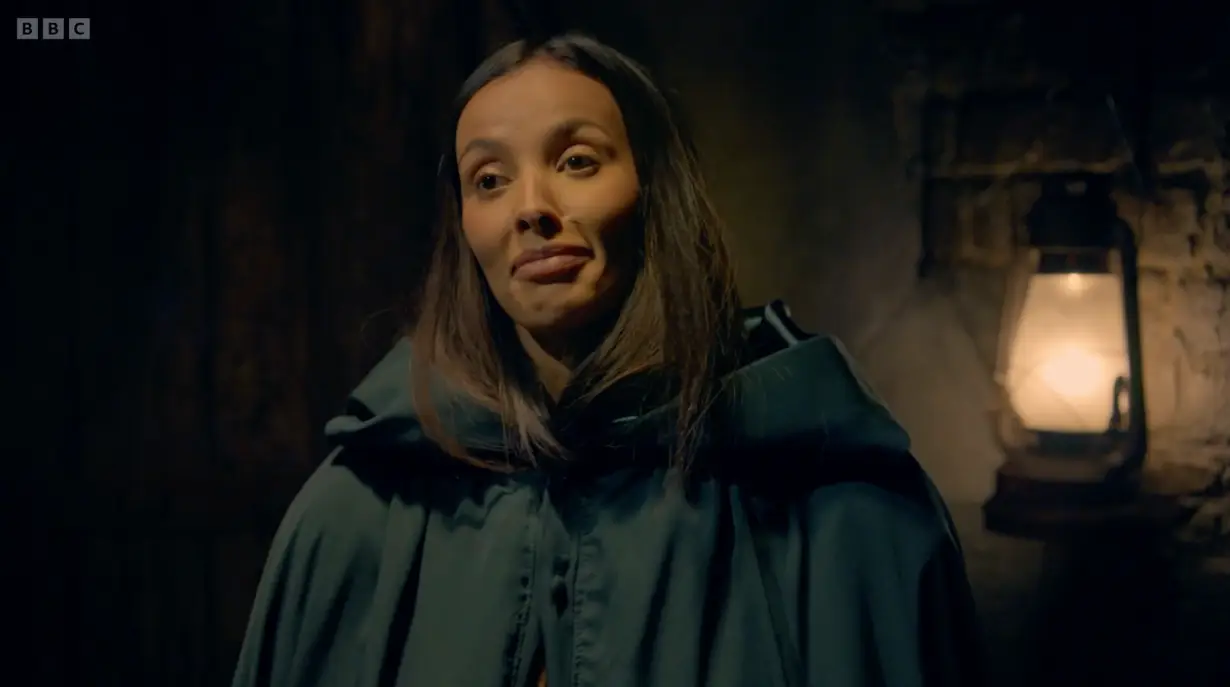 Maya Jama was the only original Traitor (BBC)