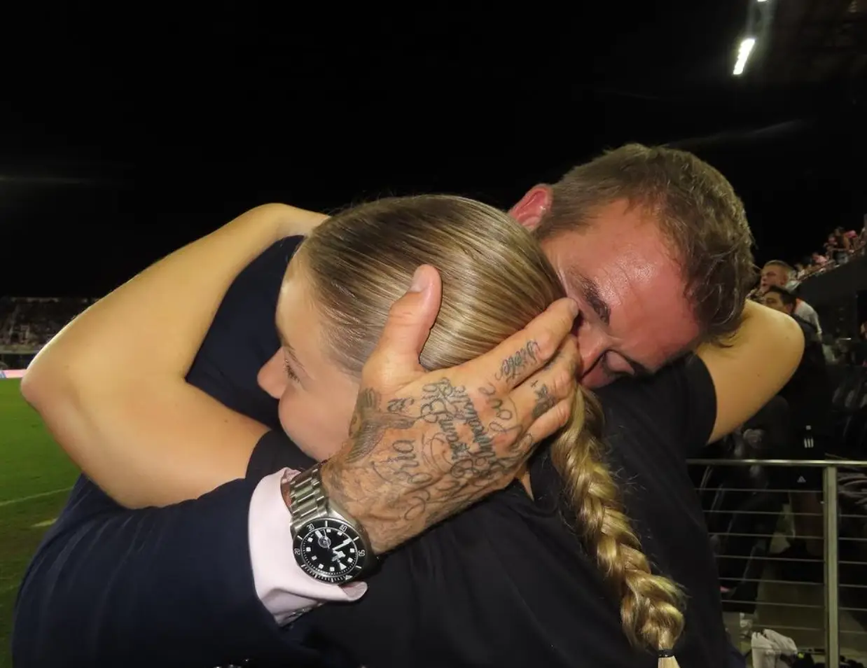 Harper and her dad are very close.